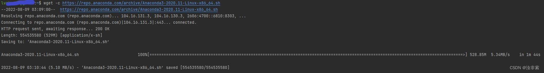 服务器（Linux系统）指定目录安装Anaconda教程